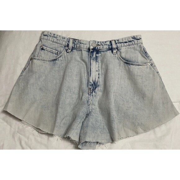 Blank NYC 29 Denim Shorts Flared Cutoffs Blind Journey Wash Cotton Festival NWT - Picture 2 of 10